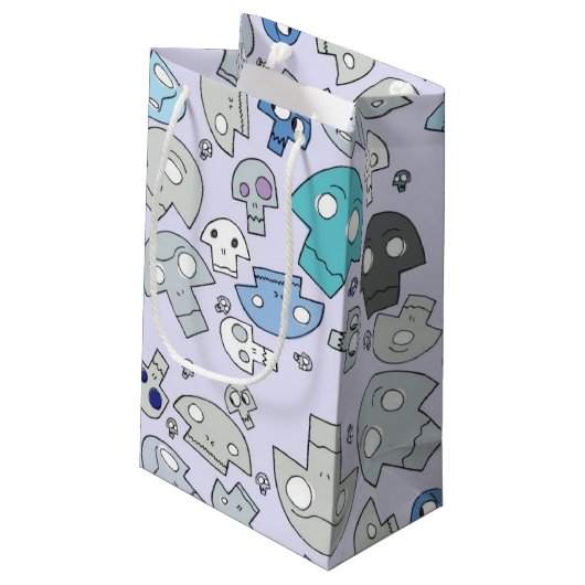 スカルパターン スモールペーパーバッグ (裏面アングル)