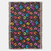 スカルパターン スローブランケット (正面縦)