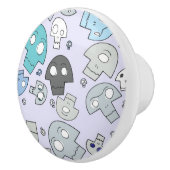 スカルパターン セラミックノブ (右)