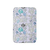 スカルパターン バスマット (正面縦)