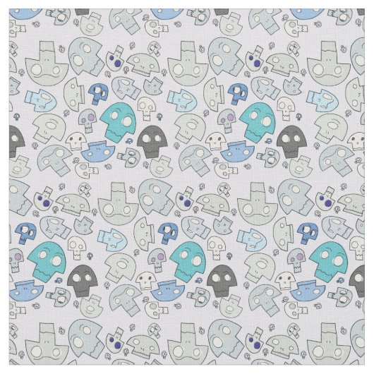 スカルパターン ファブリック (クローズアップ)