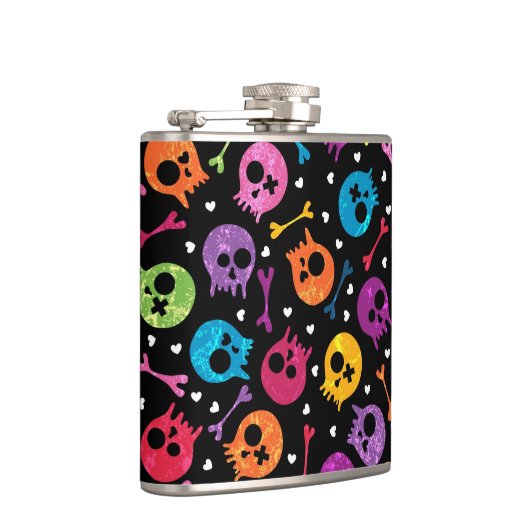 スカルパターン フラスク (右)