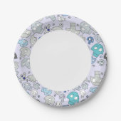 スカルパターン ペーパープレート (正面)