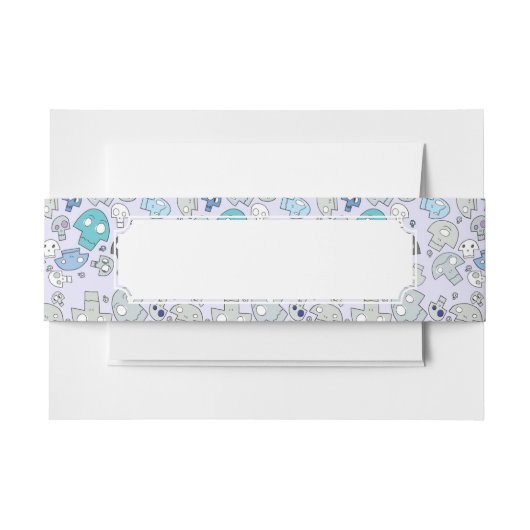 スカルパターン 招待状ベリーバンド (正面例)