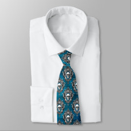 スカルパター王室のン青 ネクタイ