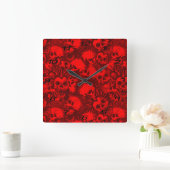 スカルパンク スクエア壁時計 (ホーム)