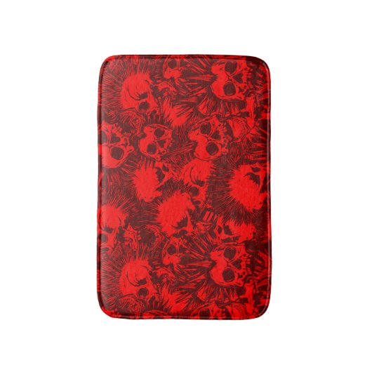 スカルパンク バスマット (正面縦)