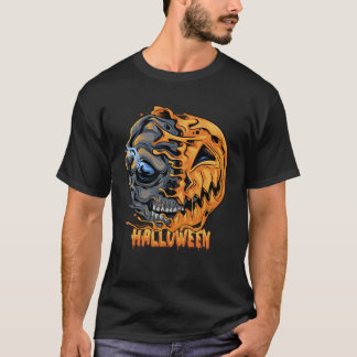 スカルパンプキンゾンビアポカリプスハロウィーンの衣装 Tシャツ