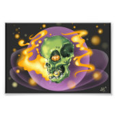 スカルパンプキンプリント フォトプリント            (正面)