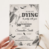 スカルパーティーハロウィーン誕生日パーティーにダイイング 招待状