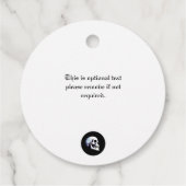 スカルパープルゴシック結婚式の引き出物 フェイバータグ (裏面)