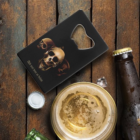 スカルヒューマンブラック クレジットカード栓抜き