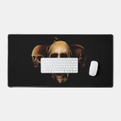 スカルヒューマンブラック デスクマット (キーボード&マウス)