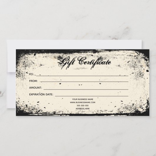 スカルビクトリアンギフト券 (裏面)