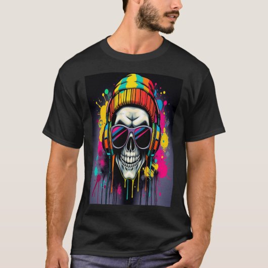 スカルビート Tシャツ (正面)