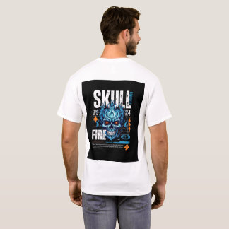 スカルファイア 2026 プレミアム オーバーサイズドバックプリントTシャツ Tシャツ