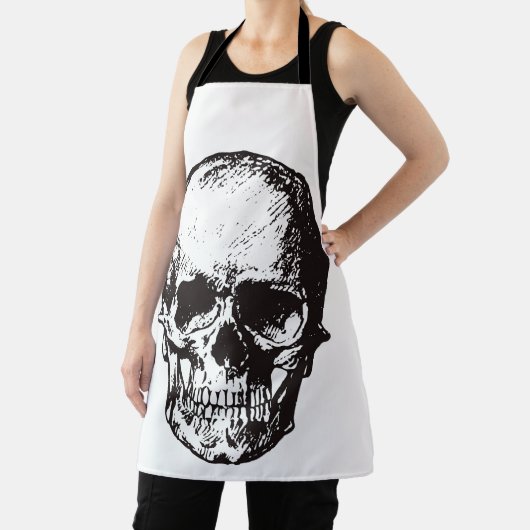 スカルファンタジーアートロックパンクヘビーメタル エプロン (インサイチュ)