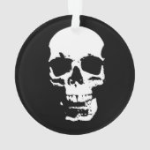 スカルファンタジーアートロックパンクヘビーメタル オーナメント (裏面)