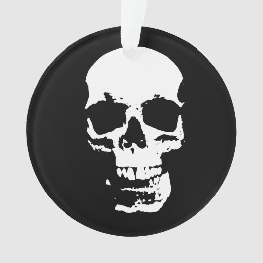 スカルファンタジーアートロックパンクヘビーメタル オーナメント (正面)