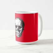 スカルファンタジーアートロックパンクヘビーメタル コーヒーマグカップ (正面右)