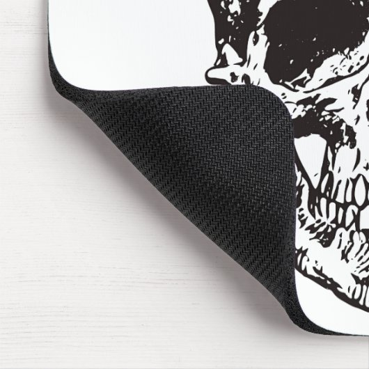 スカルファンタジーアートロックパンクヘビーメタル マウスパッド (コーナー)