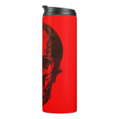 スカルファンタジーポップ・アートのアートロックパンクヘビーメタルレッド タンブラー (回転右)