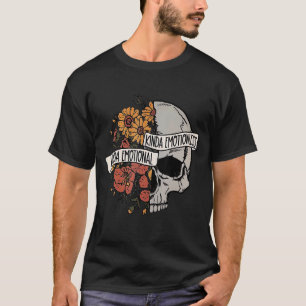 スカルフラワーキンダエモーショナルkindaエモーショナル tシャツ