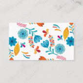 スカルフラワータトゥーアート 名刺 (裏面)