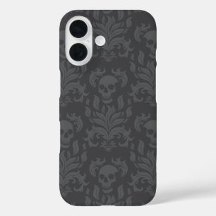 スカルフレイムダマスクのムーディースオブグレー iPhone 16ケース