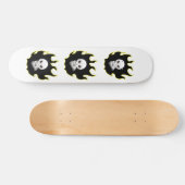 スカルフレームスケートボード スケートボード (横)