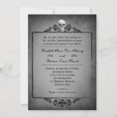 スカルフレームハロウィン結婚ズ 招待状 (正面)