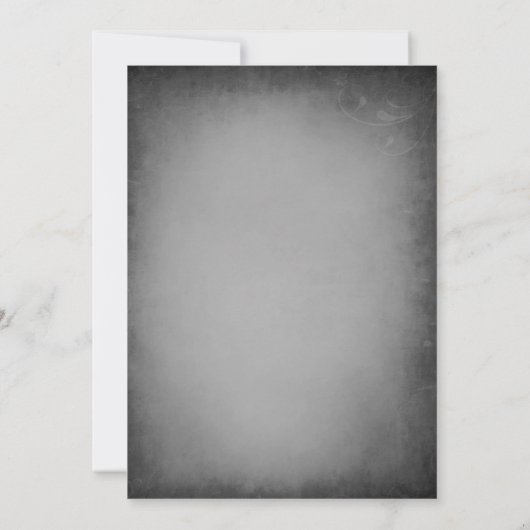 スカルフレームハロウィン結婚ズ 招待状 (裏面)