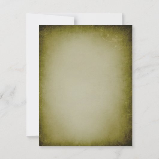 スカルフレームハロウィーン招待状 招待状 (裏面)