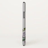 スカルフローラバラ白黒ゴシックハロウィーンケース Case-Mate iPhoneケース (裏面/右)