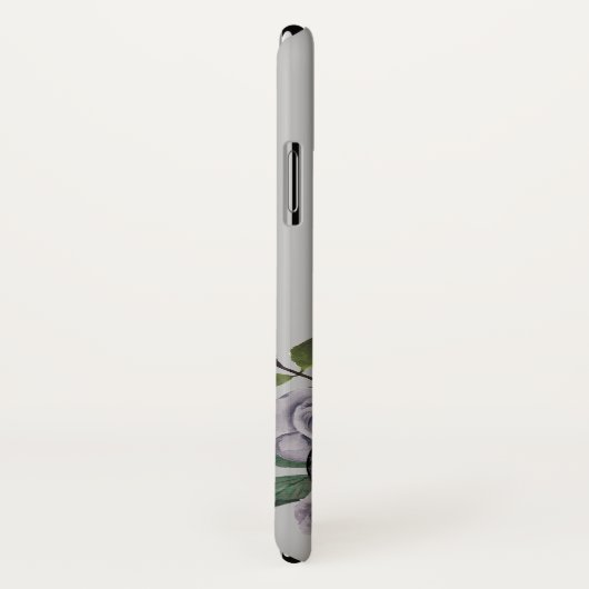 スカルフローラバラ白黒ゴシックハロウィーンケース Case-Mate iPhoneケース (裏面/右)