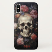 スカルフローラバラ花 Case-Mate iPhoneケース (裏面)