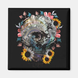 スカルフローラ花 マグネット