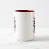 スカルフローラ，スケルトンウォーター色ピンク，ハロウィーン ツートーンマグカップ (中央)