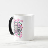 スカルフローラ,スケルトンウォーター色ピンク,ハロウィーン モーフィングマグカップ (正面左)
