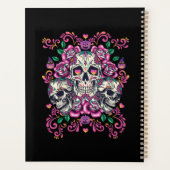 スカルフローラ、骨格水カラーピンク、ハロウィーン。 プランナー手帳 (裏面)