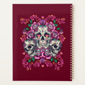 スカルフローラ、骨格水カラーピンク、ハロウィーン。 プランナー手帳 (裏面)