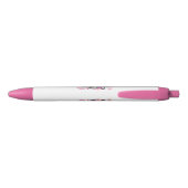 スカルフローラ、骨格水カラーピンク、ハロウィーン。 黒ボールペン (裏面)