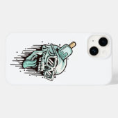 スカルフード付きスウェットシャツ&シェーズ電話ケース – Edgy Urban Style Case-Mate iPhoneケース (裏面 (横))