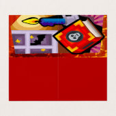 スカルブックキャンドルこうもりスタークラスルーム交換カード 名刺 (外部フラット)