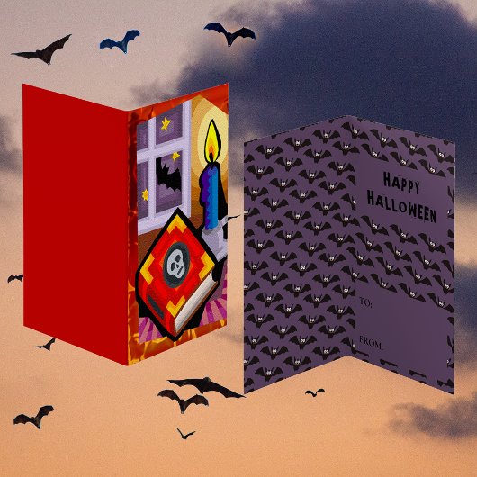 スカルブックキャンドルこうもりスタークラスルーム交換カード 名刺