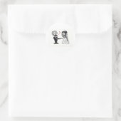 スカルブライダルカップル ラウンドシール (バッグ)