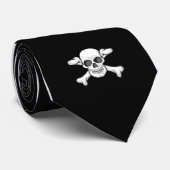 スカルブラックタイ ネクタイ (ロール)