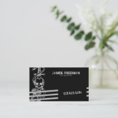 スカルブラックダモダンークタグランジトゥーアーティスト 名刺 (スタンド正面)