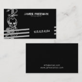 スカルブラックダモダンークタグランジトゥーアーティスト 名刺 (正面/裏面)