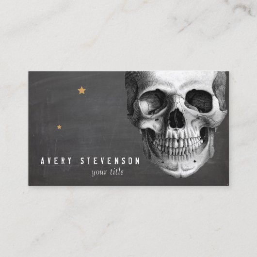 スカルブラックハロウィーン 名刺 (正面)